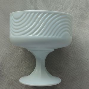 Vintage E. O. Brody Co. milkglass compote candy dish